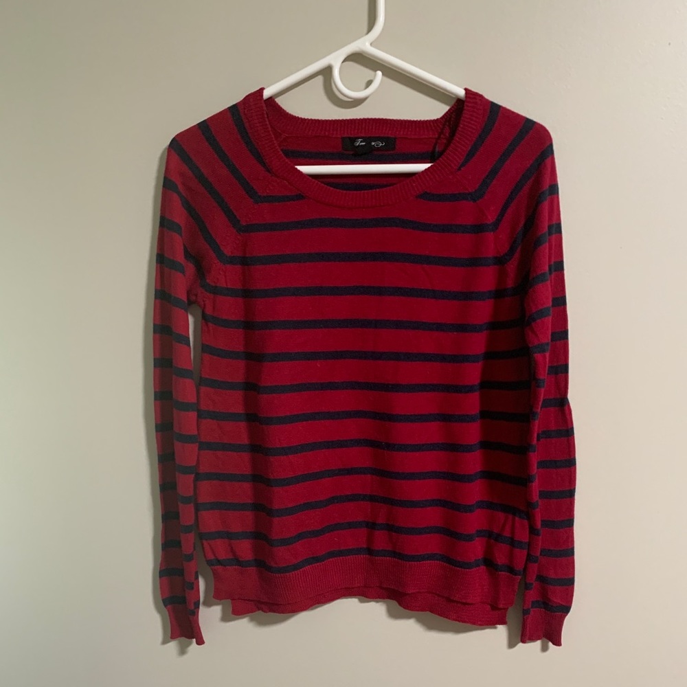 Forever 21 Dark Pink and Navy Sweater